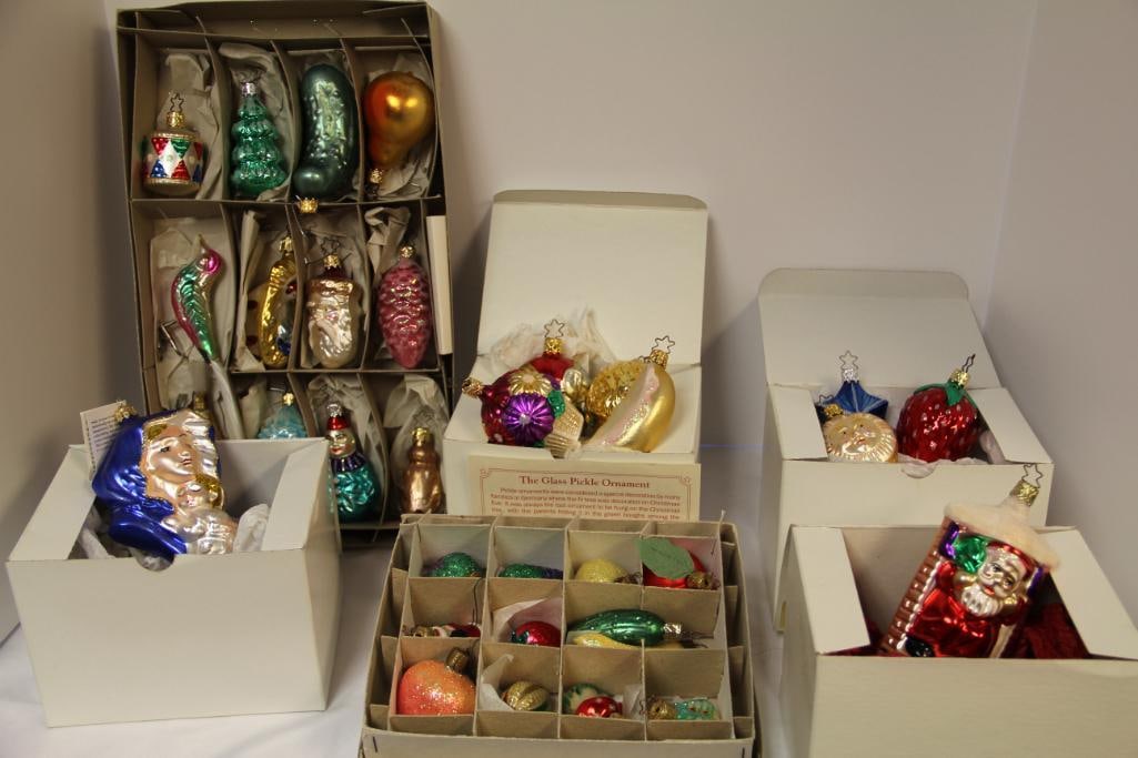 Lot of Vintage Christmas Glass Ornaments Including Christopher Radko (1 of 3)