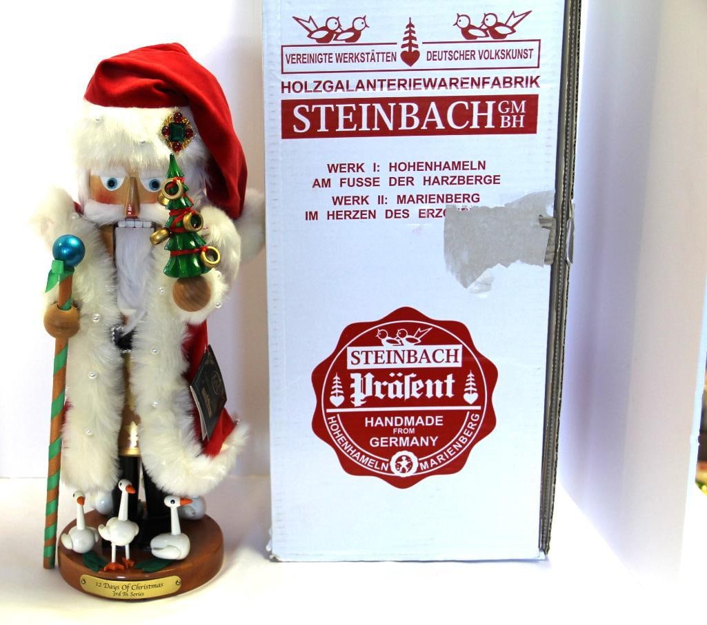 Steinbach "12 Days of Christmas III" Santa Nutcracker in box SIGNED Limited Edition (1 of 6)