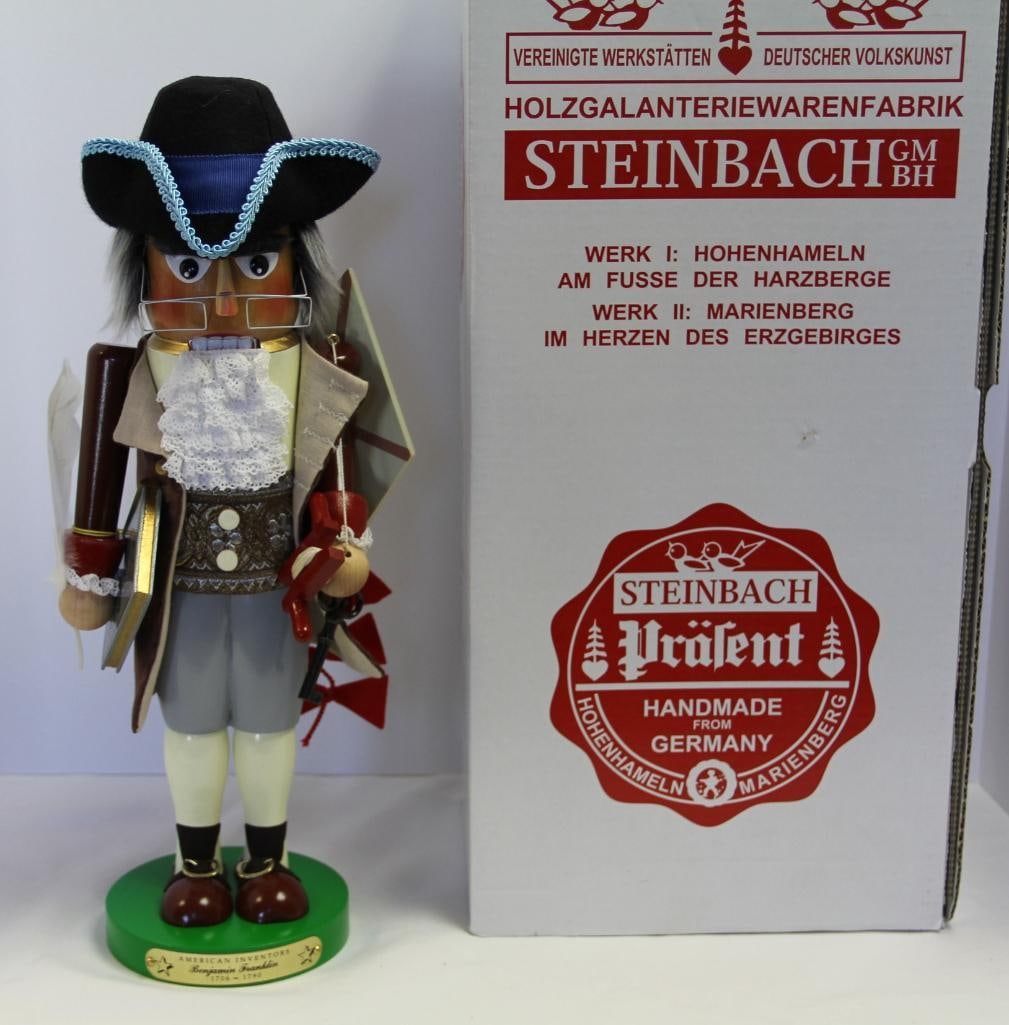 NEW Steinbach "Benjamin Franklin" Nutcracker in box (1 of 7)