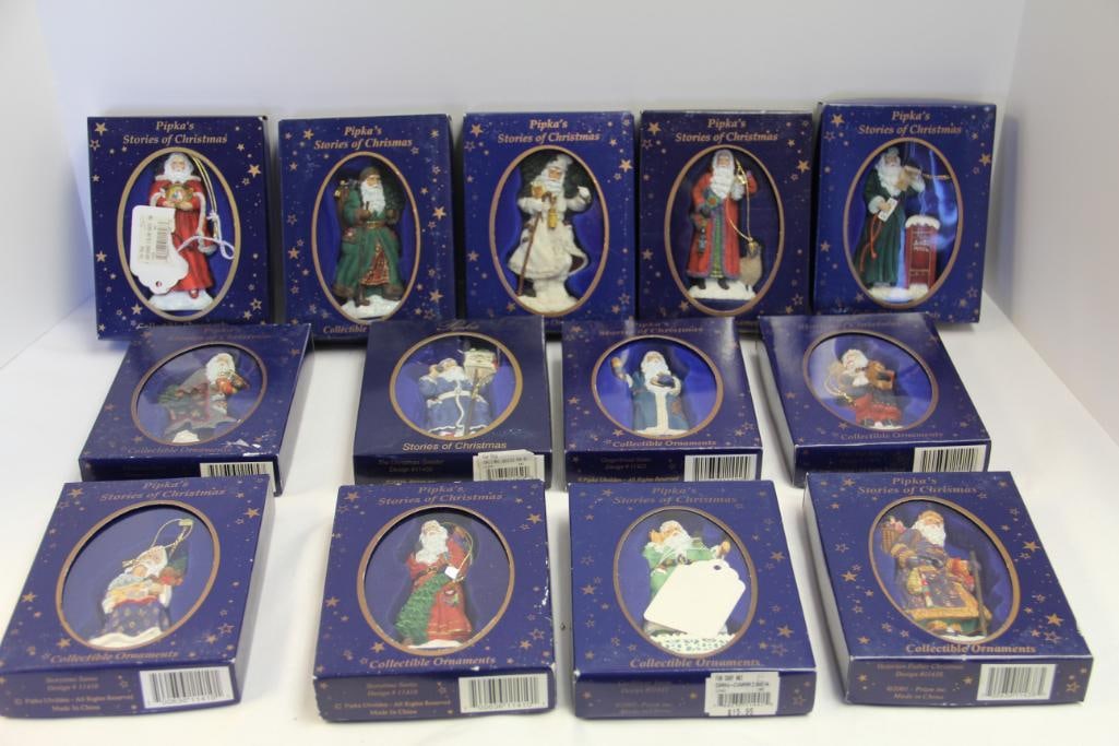 NEW Lot of 21  Pipka's Stories of Christmas Collectible Ornaments in boxes (1 of 4)