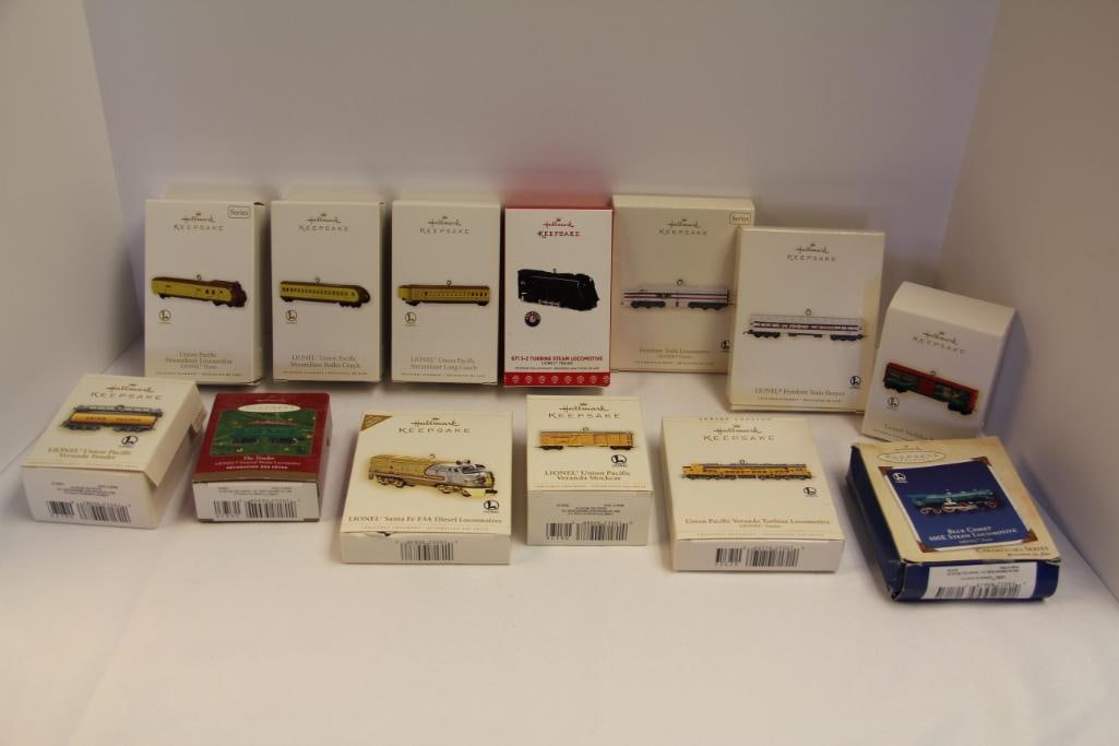 Lot of 13 Hallmark Keepsake Lionel Train Ornaments (1 of 5)