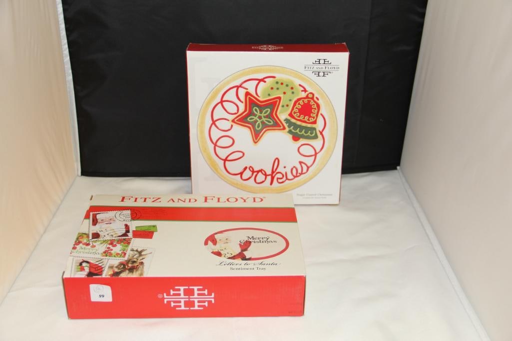 2 Fitz and Floyd Christmas Serving Trays (1 of 3)