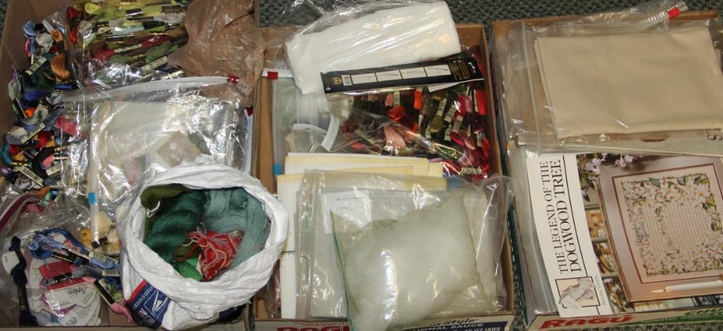 HUGE Lot of Cross-stitch NEW Threads, Patterns, YARN  & More (1 of 4)