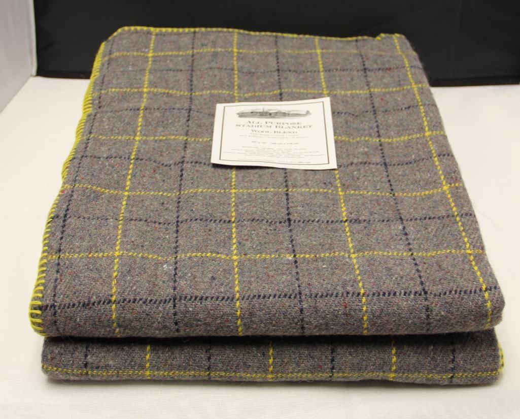 NEW  Lot of 2 Wool Blend Stadium Blankets in original packages (1 of 5)