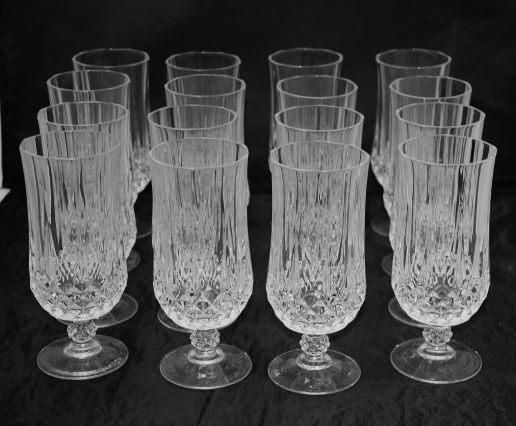 Lot of 16 Longchamp Cristal d'Arques-Durand Crystal Glasses (1 of 4)