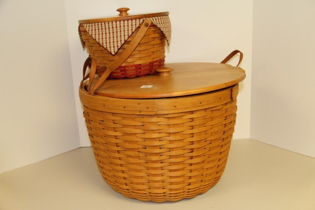 Longaberger Baskets Lot of 2  (1 of 3)