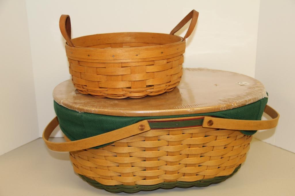 Longaberger Baskets Lot of 2 (1 of 3)