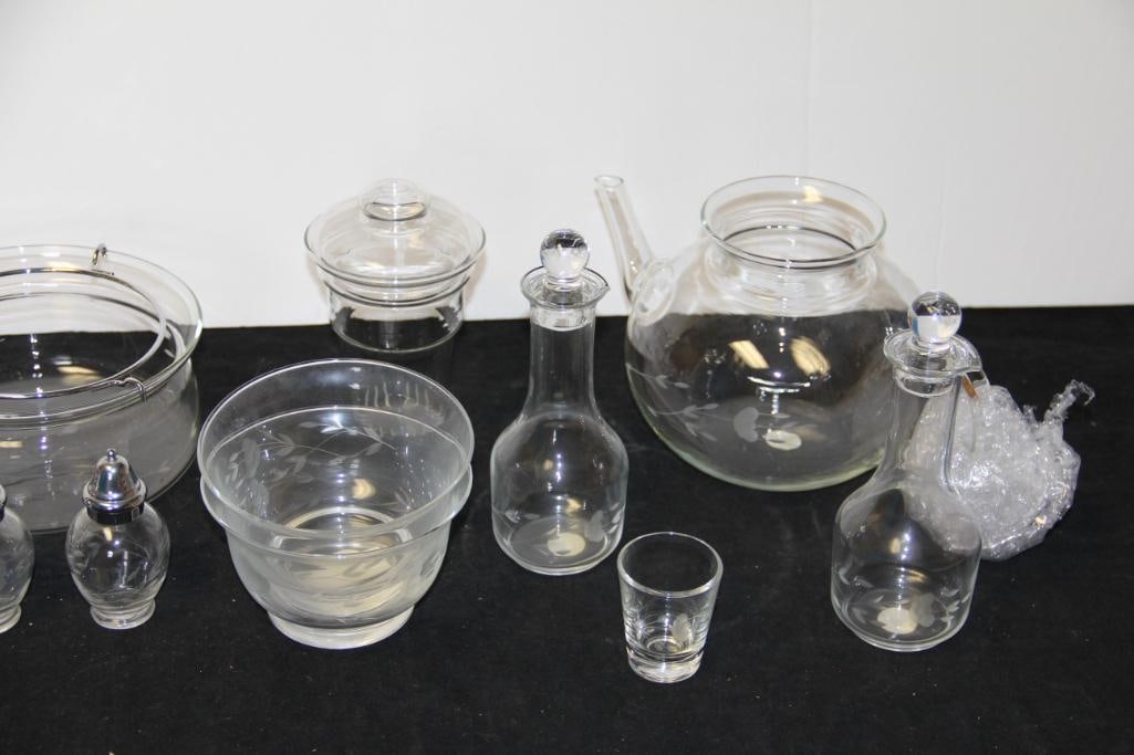 Princess House Fine Crystal Serving Pieces Large Lot LIKE NEW (1 of 5)