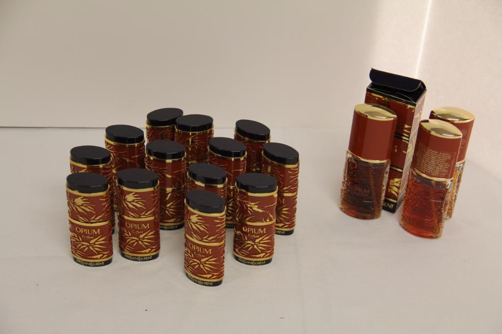 Lot of 17 OPIUM Perfumes NEW & used (or evaporated?) (1 of 2)