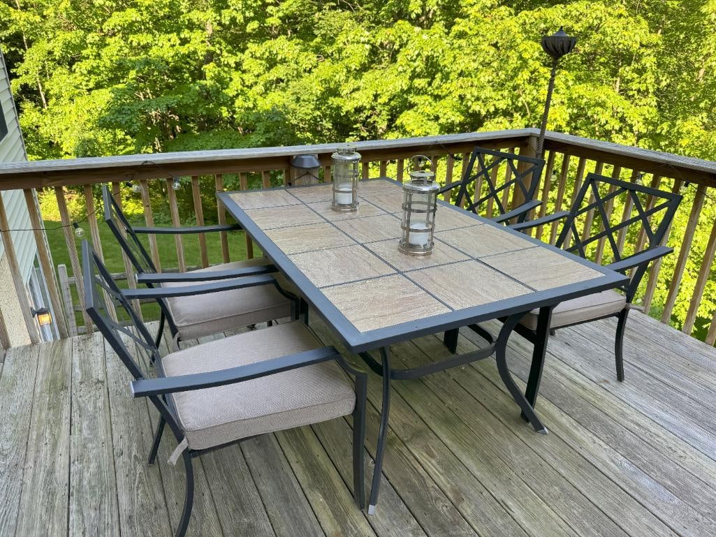 Patio Deck Furniture 7 piece quality aluminum (1 of 11)