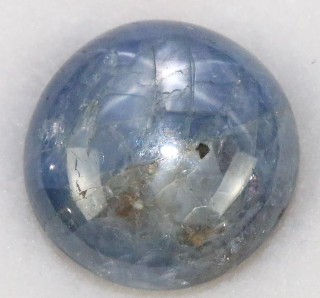 Loose Gemstone Star Sapphire 33 ct oval cabochon (1 of 2)