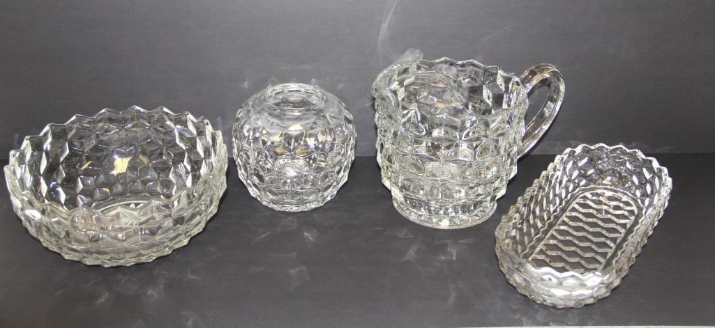 4 Piece Assorted Fostoria Glass (1 of 3)
