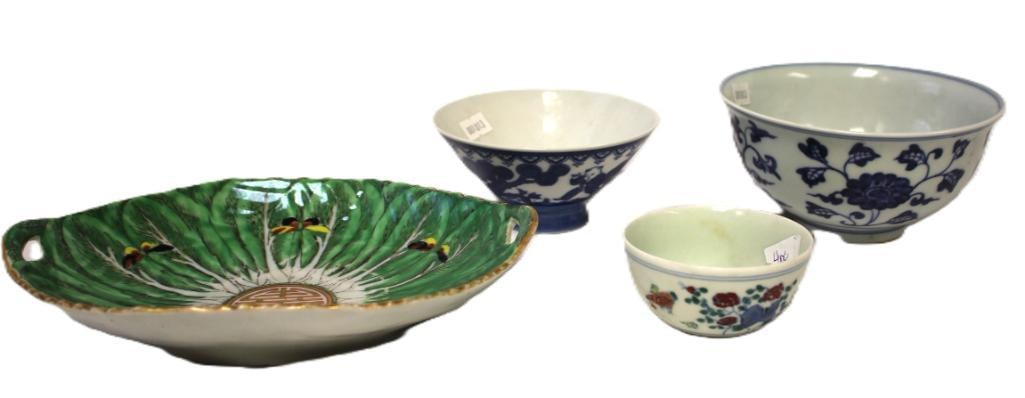 Chinese porcelain 4 Piece Assorted Bowls SOME SIGNED (1 of 13)