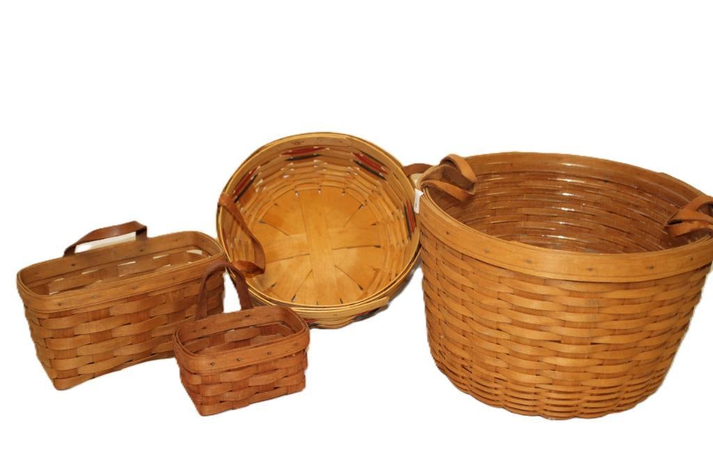 Lot of 4 Longaberger Baskets (1 of 2)