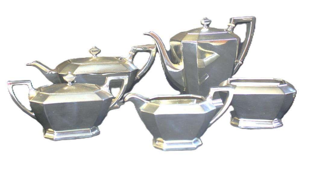 Fairfax Sterling Silver 7 piece tea & coffee service set (1 of 3)