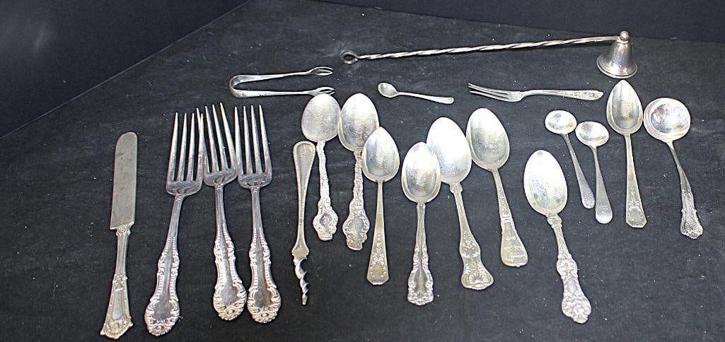 Assorted sterling silver flatware and accessories lot of 20 (weighs 460.5 grams) (1 of 2)