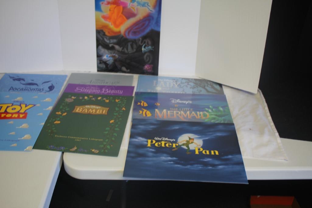 Lot of 9 Disney Commemorative Lithographs 1995 (14" x 11") (1 of 9)