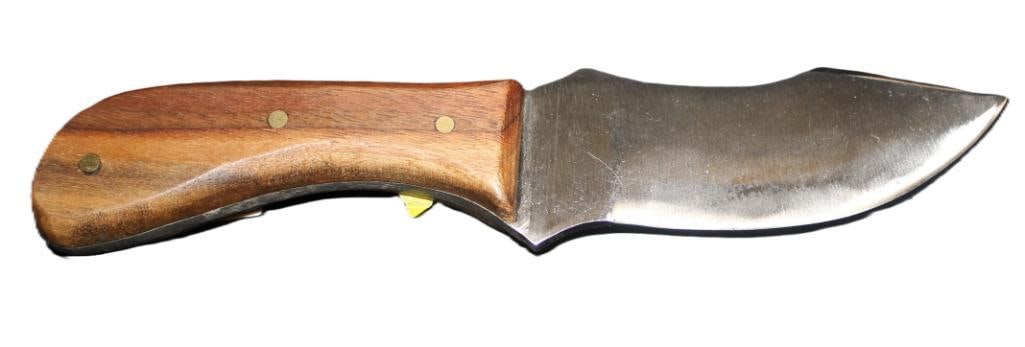 Custom Handmade 10/95 High Carbon Steel Full Tang- Hunter Skinner Walnut Handle Knife (1 of 2)