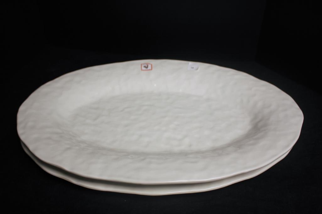 NEW Lot of 2 large oval serving trays made in Portugal (1 of 2)