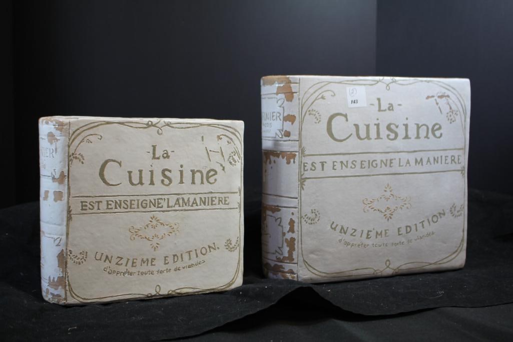 NEW Pottery Barn- Set of 2- Rhodes Book Crock (1 of 4)