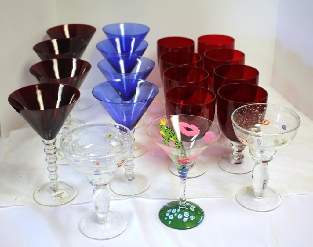 NEW Home Essentials & Beyond Crystal glassware lot of 19 (1 of 9)