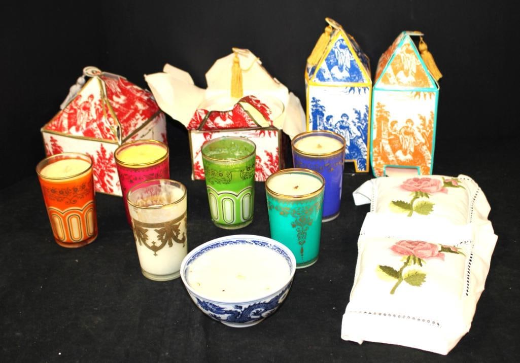 NEW Lot of 11 Candles mostly new SEDA FRANCE and 2 Sachets (1 of 6)