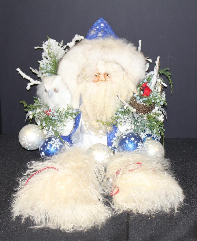 NEW Robin Berk Designs Father Christmas handmade large Santa Claus: 30"h Robin Berk Designs handmade Father Christmas figure