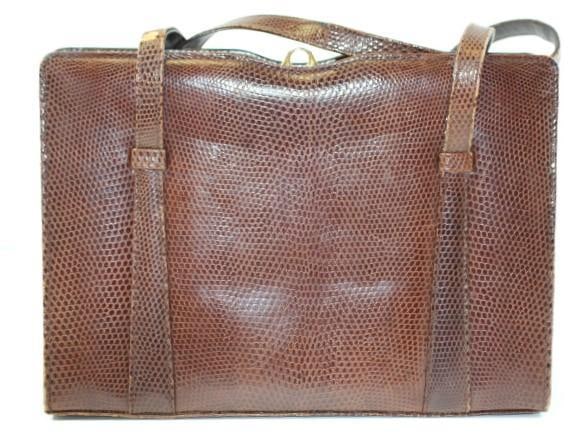 Vintage Whitby of England Snakeskin Leather Handbag for Macy's NYC (1 of 11)