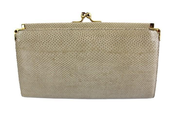 RARE Vintage Judith Leiber Snakeskin tiger Eye Wallet clutch (1 of 9)