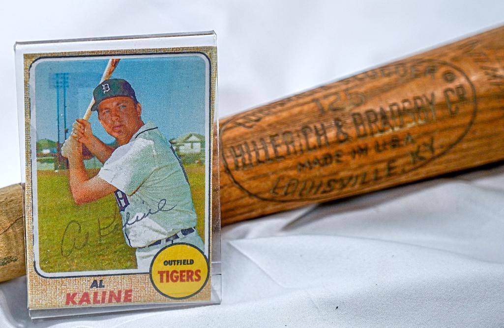 Al Kaline Detroit Tigers Louisville Slugger - 33 Inch Bat - Hall of Fame: This rare and highly coveted AUTHENTIC collector’s Bat Louisville Slugger - 33 Inch Bat by Al Kaline from Detroit Tigers represents a piece of Baseball History. This is a RARE opportunity to acq