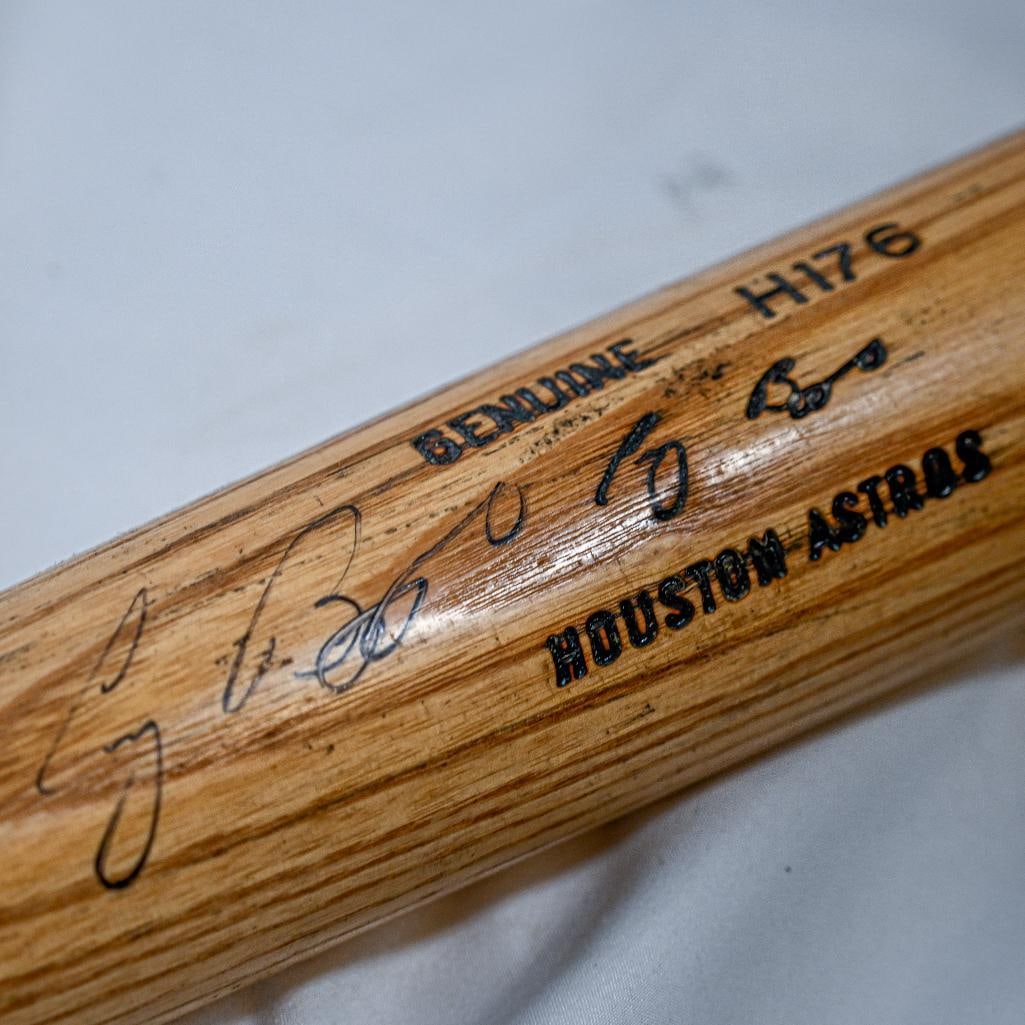 Craig Biggio Houston Astros Autographed Bat Louisville Slugger Genuine H176 Model - 34 Inch Bat (1 of 6)