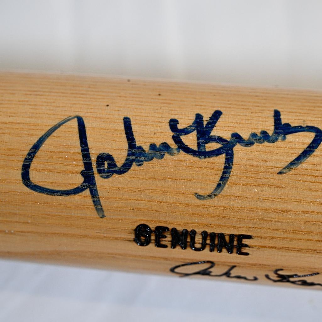 John Kruk Philadelphia Phillies Autographed Bat Louisville Slugger R161 - 35 Inch Bat - Black Ink (1 of 8)