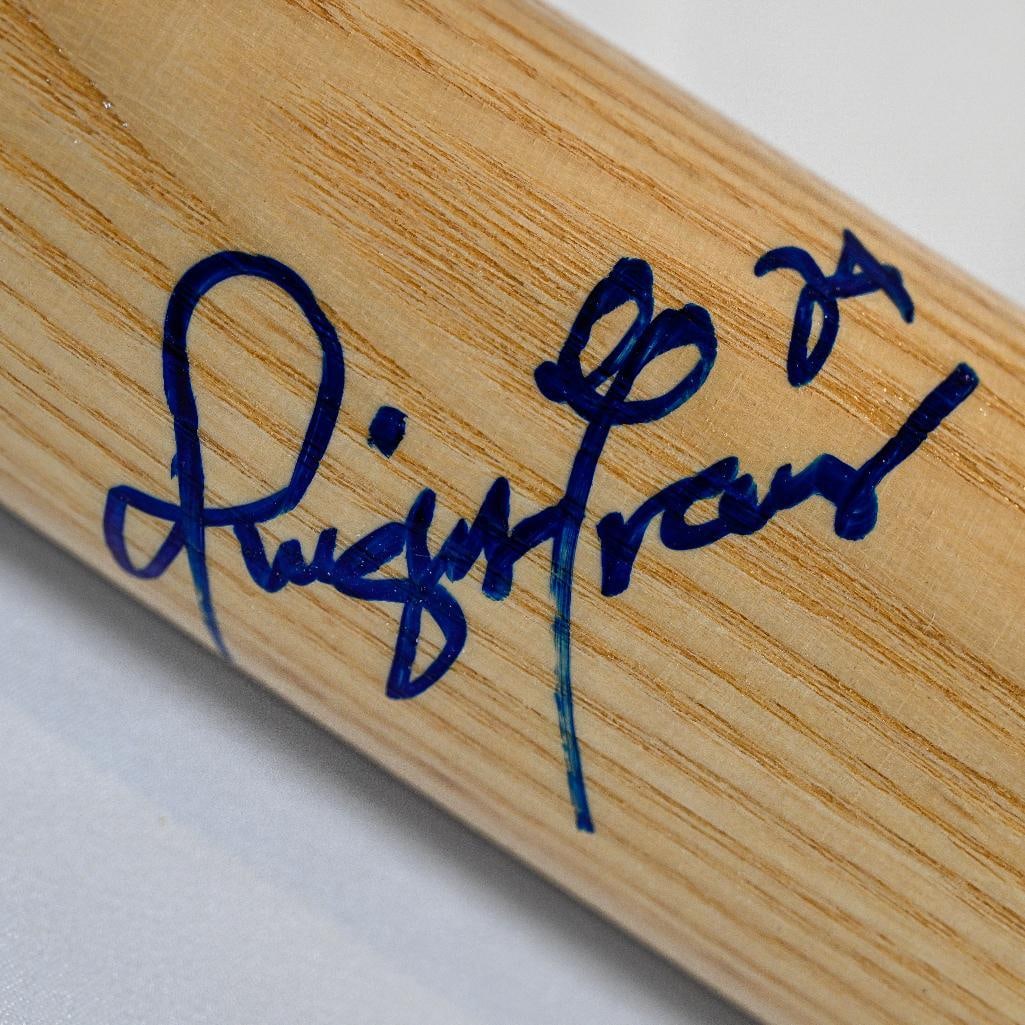 Dwight Evans Boston Red Sox Autographed Bat Rawlings Big Stick - 34 Inch Bat - Black Ink (1 of 9)