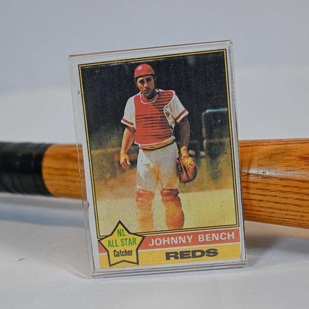 Johnny Bench Cincinnati Reds Wilson A1320 GU - 35 Inch (with Chipped Knob) Bat - Hall of Fame (1 of 8)