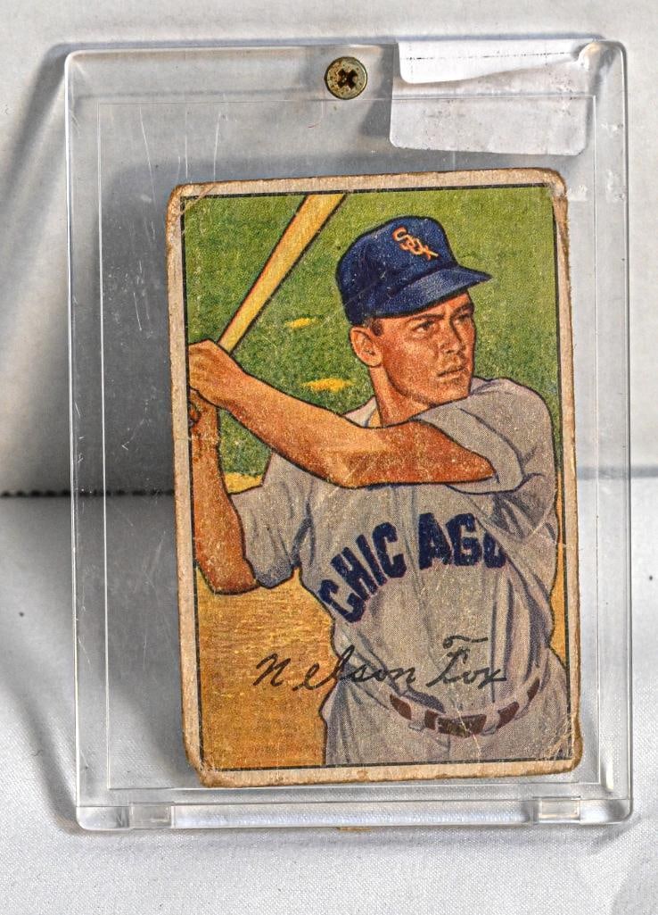 Nelson Fox Chicago White Sox 1952 Nelson Fox Bowman Baseball Card - Poor Condition (1 of 3)