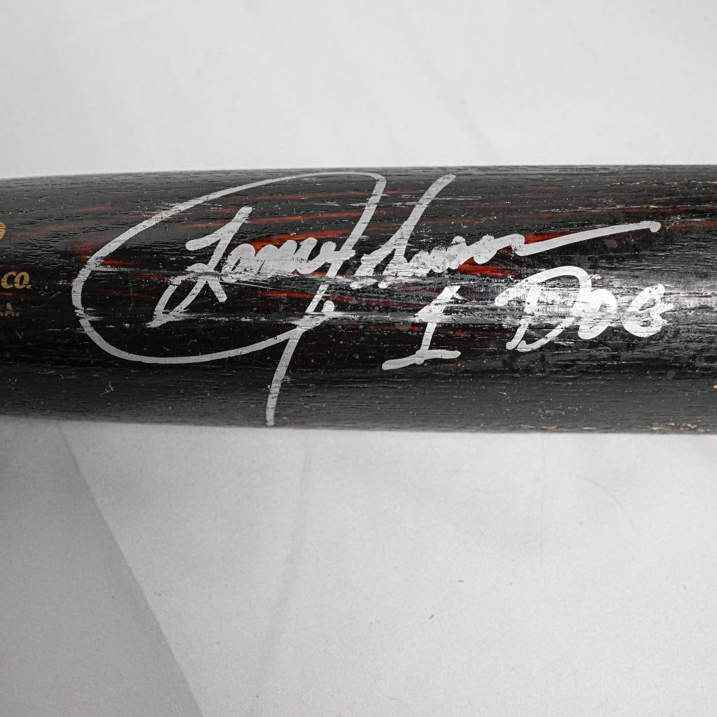 Lance Johnson Chicago White Sox Autographed Bat Hoosier Bats Original HB 10 The Dream Lance Johnson  (1 of 7)
