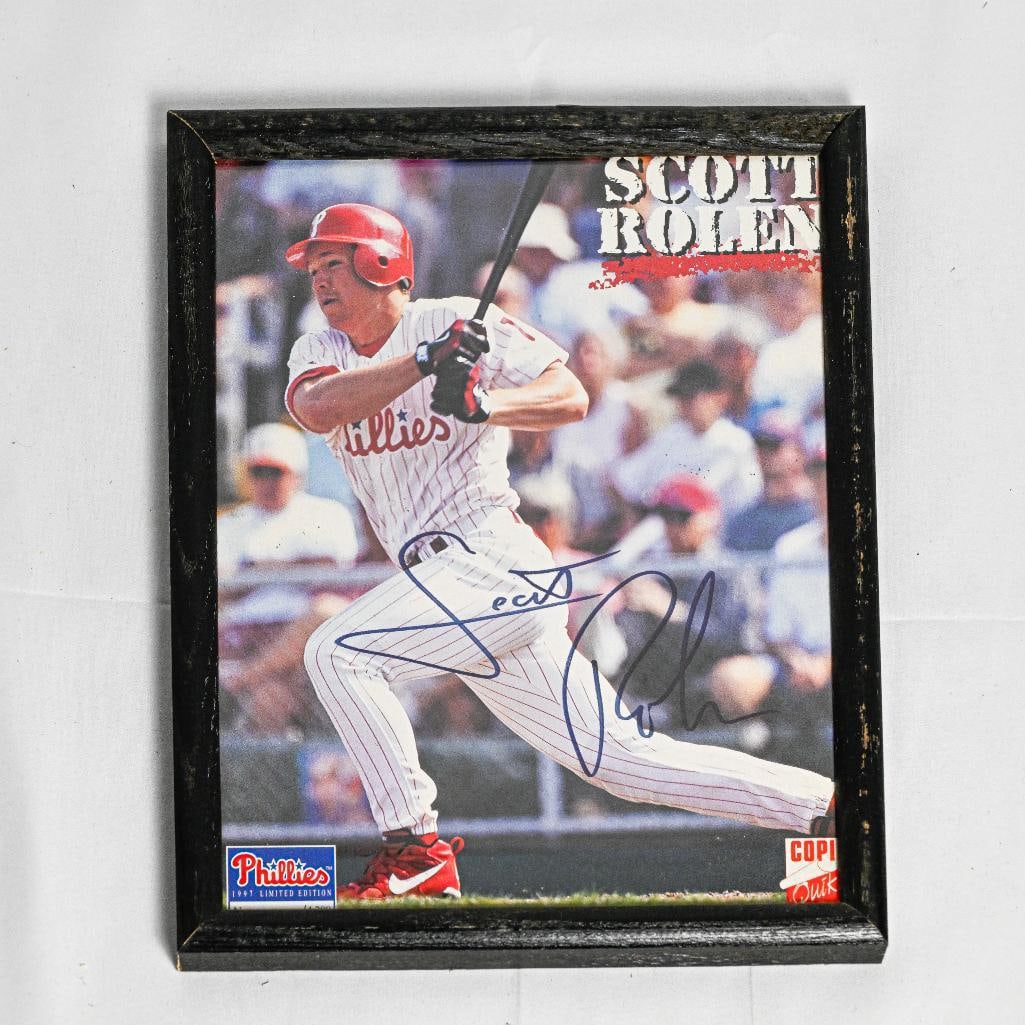 Scott Rolen Philadelphia Phillies Autographed Portrait Signed photo 10.5x8.5 - Blue Ink - HOF (1 of 3)