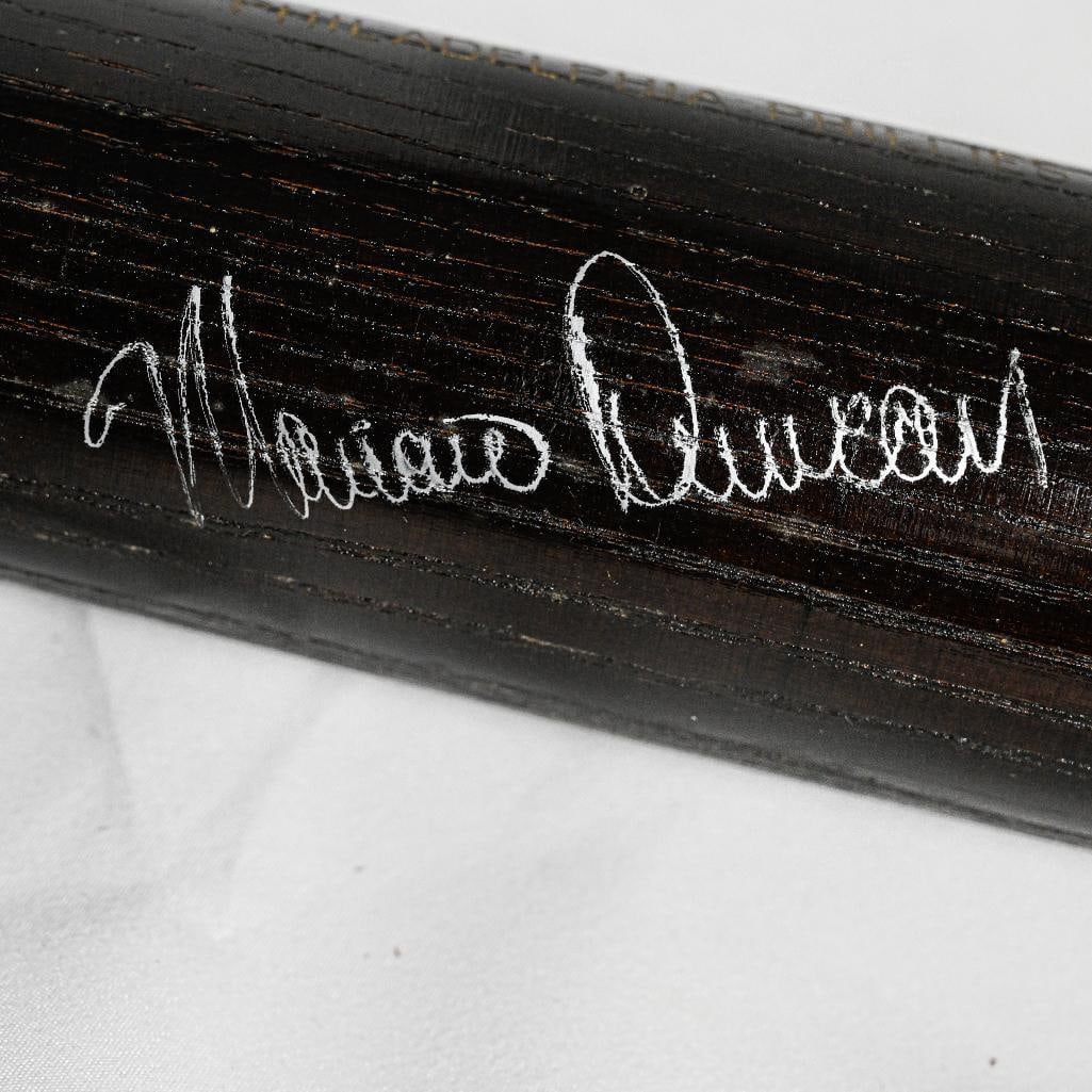 Mariano Duncan Philadelphia Phillies Autographed Bat Louisville Slugger Genuine Autograph signed (1 of 10)