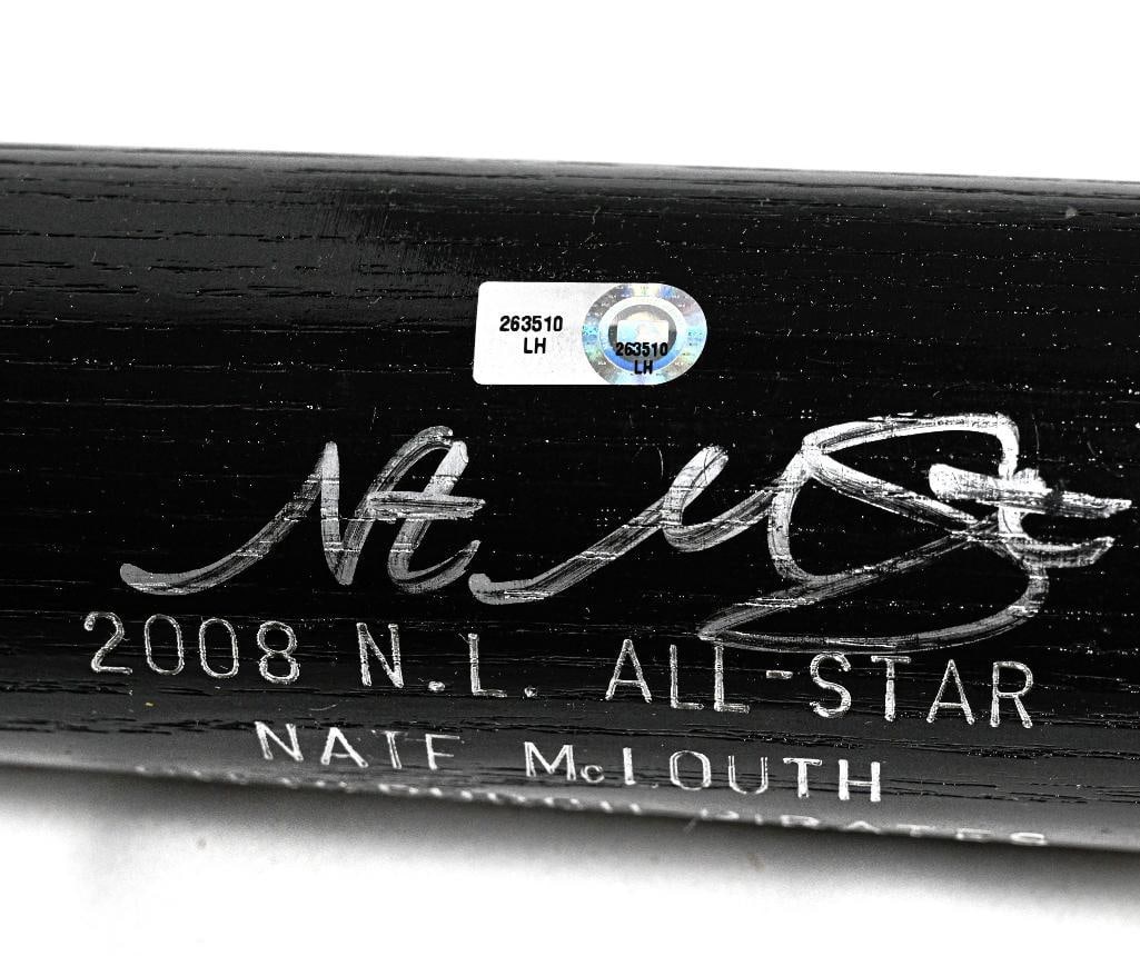 Nate McLouth Pittsburg Pirates Autographed Bat 2008 All Star Game Louisville Slugger ASG Engraved (1 of 10)