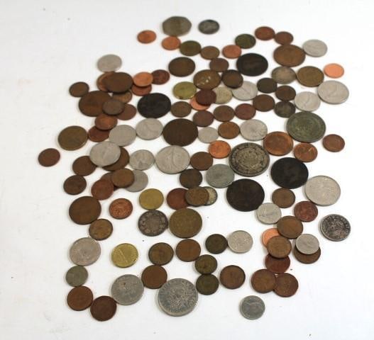 Foreign Coins some Silver (1 of 6)