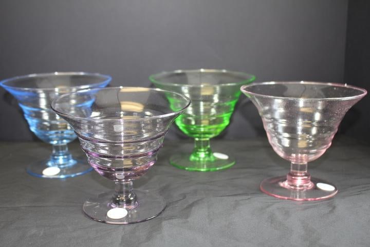 Princess House color Crystal Bowls NEW IN BOXES , Lot of 8 (1 of 6)