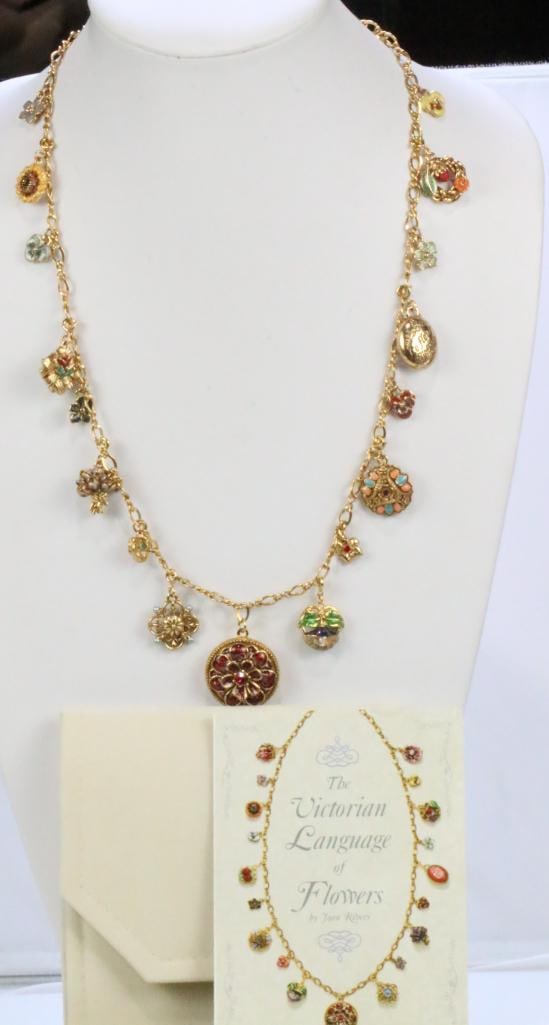 Joan Rivers The Victorian Language of flowers SIGNED Necklace boxed set (1 of 17)
