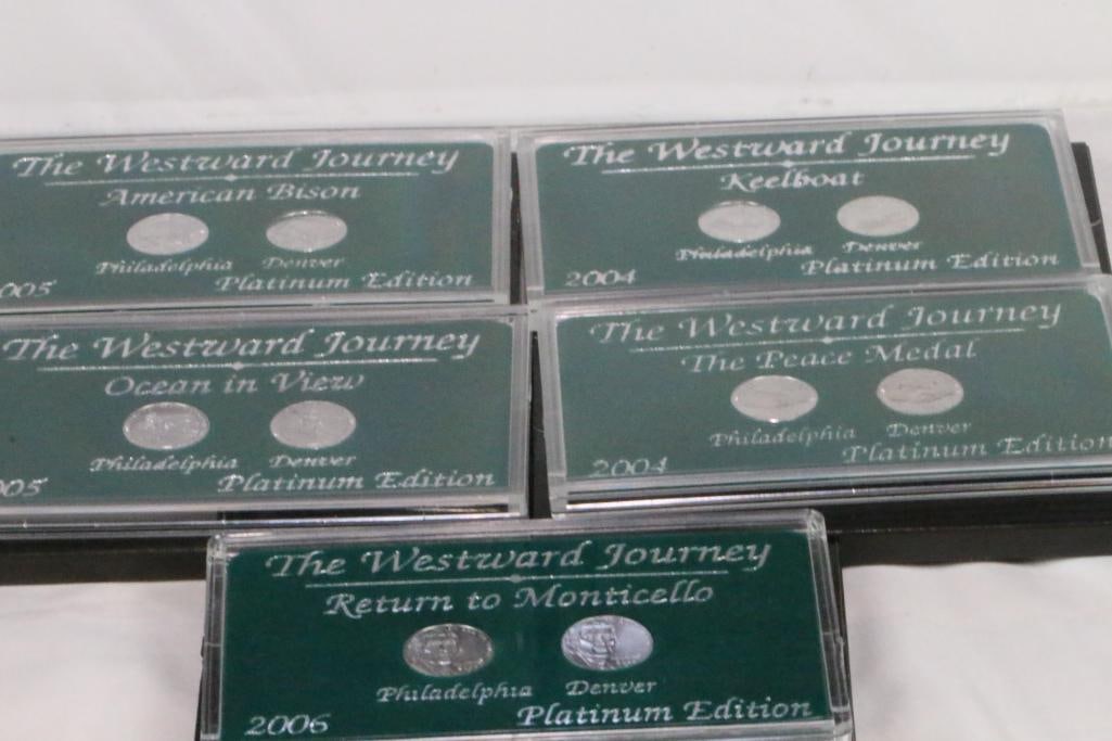 Lot of 5 sets The Westward Journey Platinum Edition Nickel Sets Uncirculated. (2) 2004 editions, (2) (1 of 12)