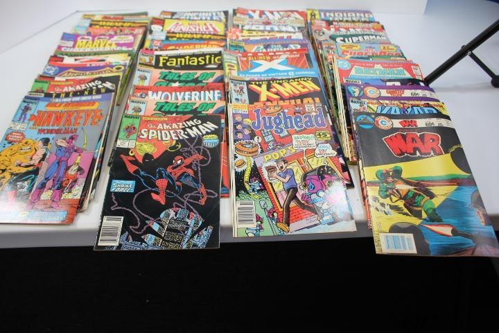 Lot of 99 Assorted DC & Marvel Comic Books from 80's & 90's, including Superman, Jughead, and others (1 of 20)