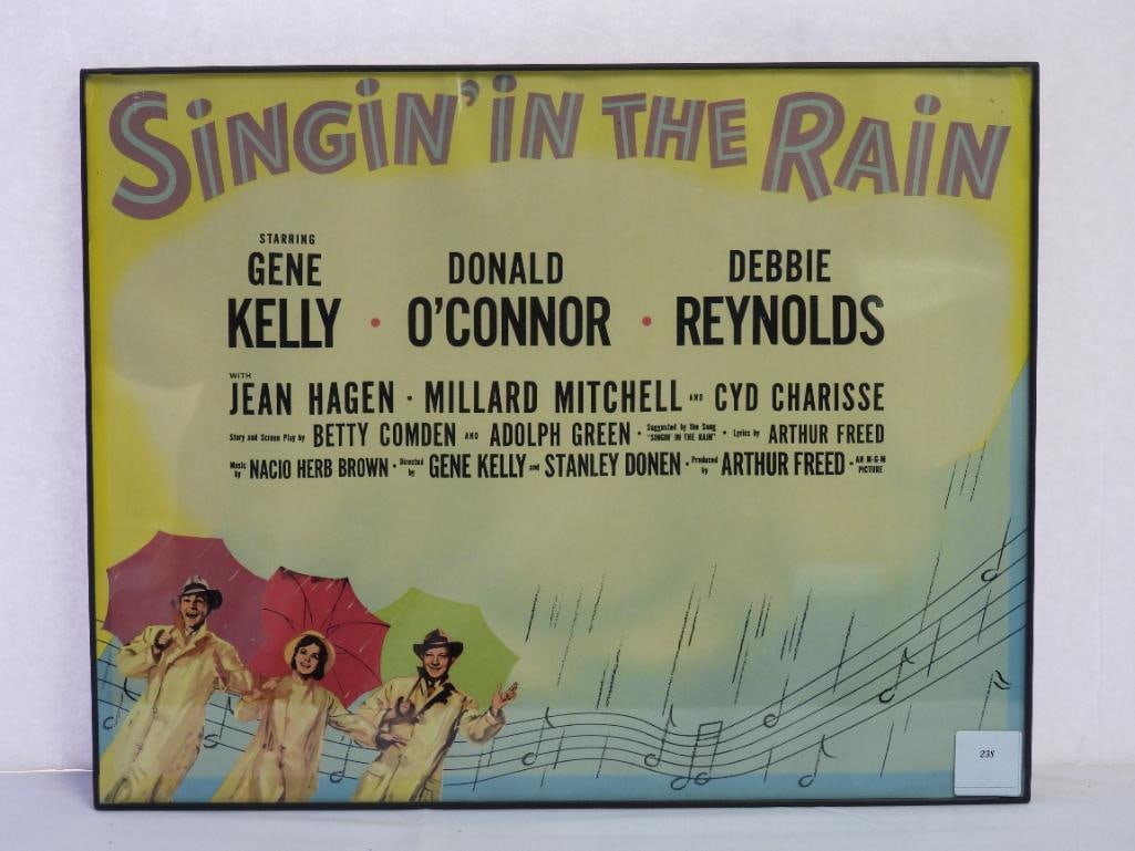 Gene Kelly, Donald O'Connor, & Debbie Reynolds MGM Singin' In The Rain 1932 framed print (1 of 2)