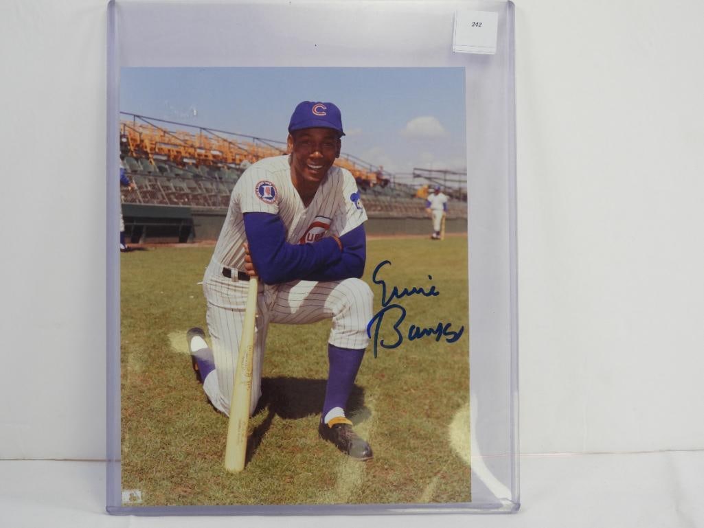 MLB Earnie Banks Chicago Cubs autographed photo (1 of 3)