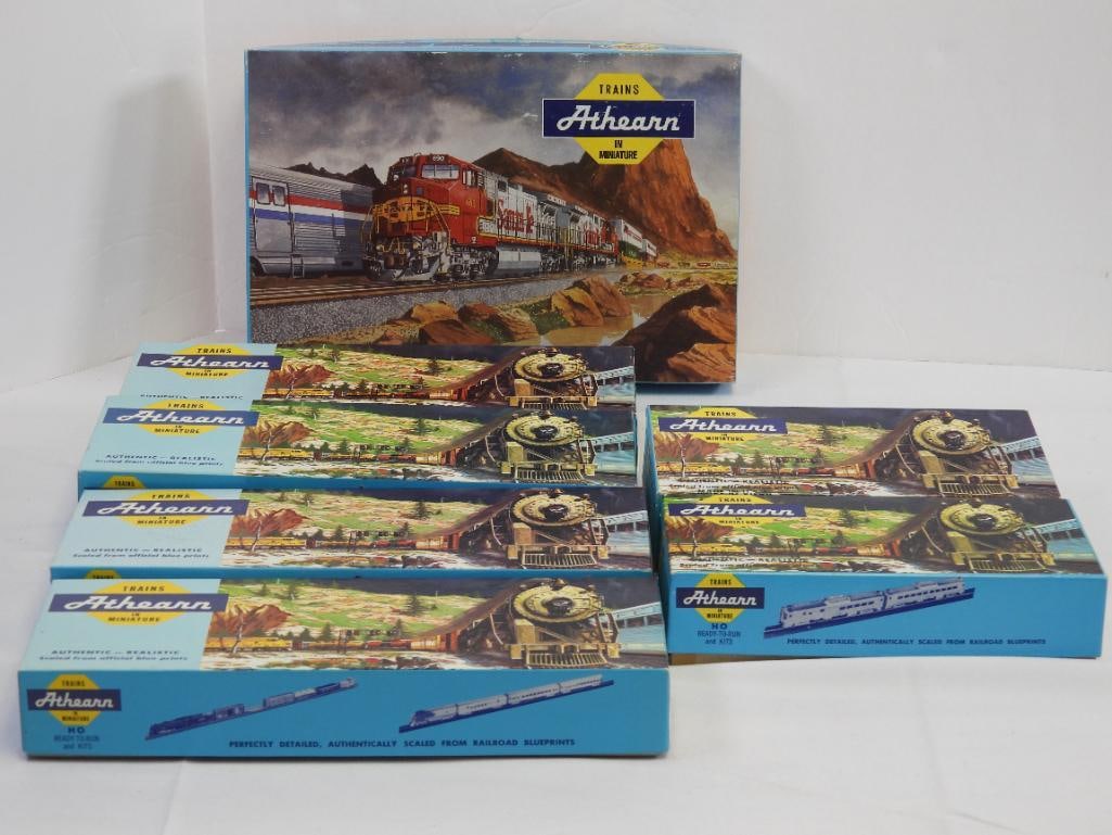 lot of 7 Athearn HO Scale Trains, Santa Fe & more! IN BOXES (1 of 7)