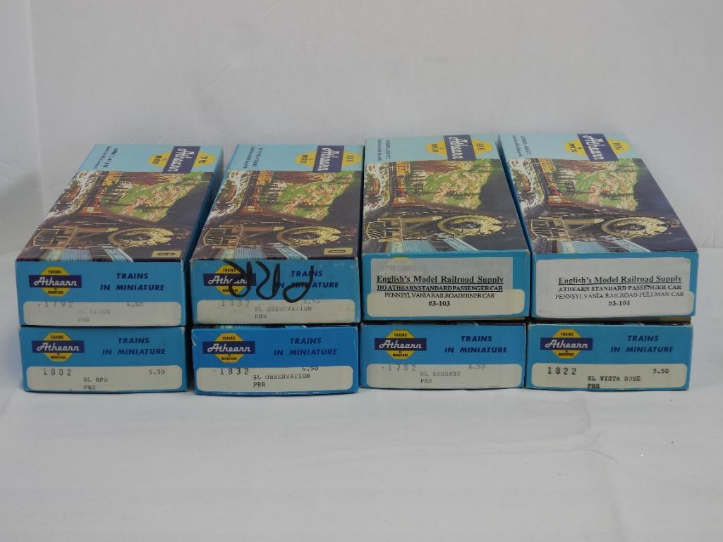 lot of  8 Athearn HO Scale Trains, Passanger & Dining cars & more! IN BOXES (1 of 4)
