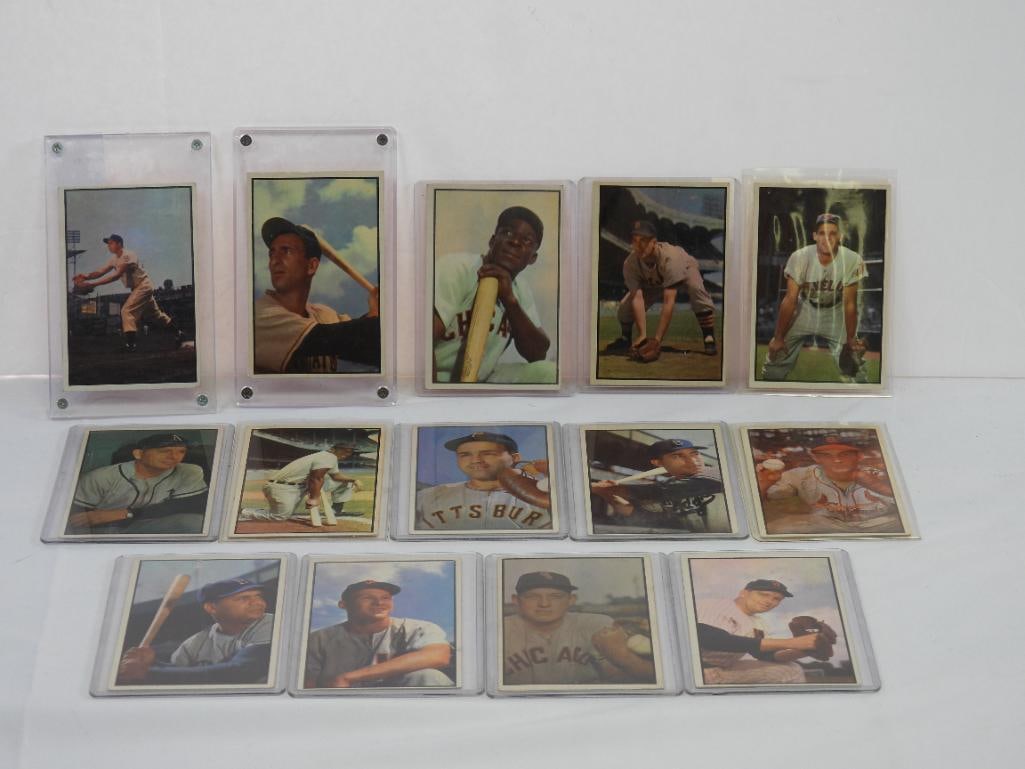 lot of 14 Vintage  1953 B.G.H.L.I Baseball Cards, Johnny Pesky, Jimmy Dykes, & more. (1 of 9)