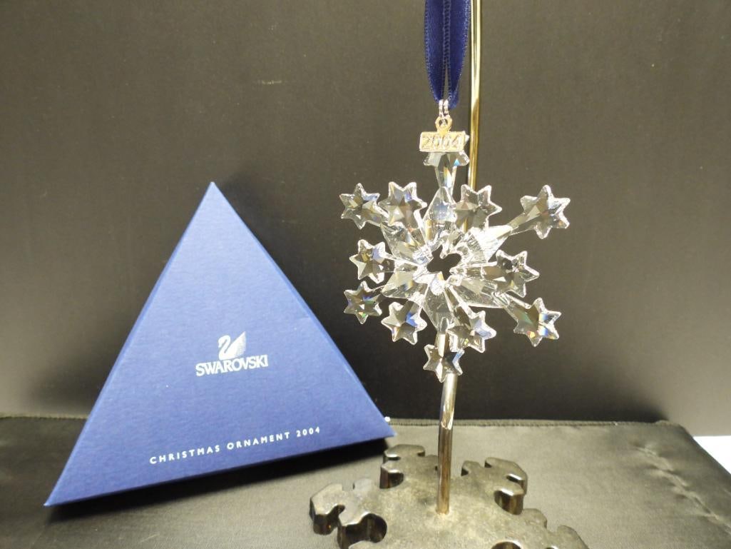 2004 Swarovski Crystal Ornament Annual snowflake ornament in the box (1 of 3)